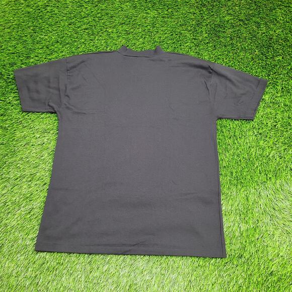 Vintage 90s Floral Flower Shirt Womens Large 20x25 Black USA - Picture 2 of 11